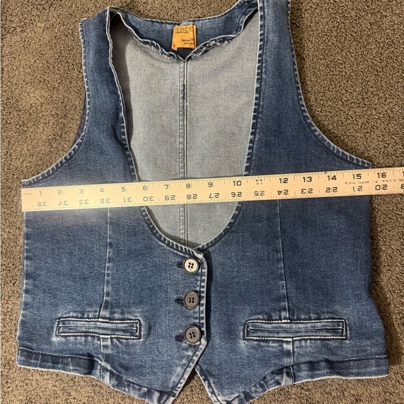 Bench Denim Button-Up Vest- Size M - Picture 3 of 4